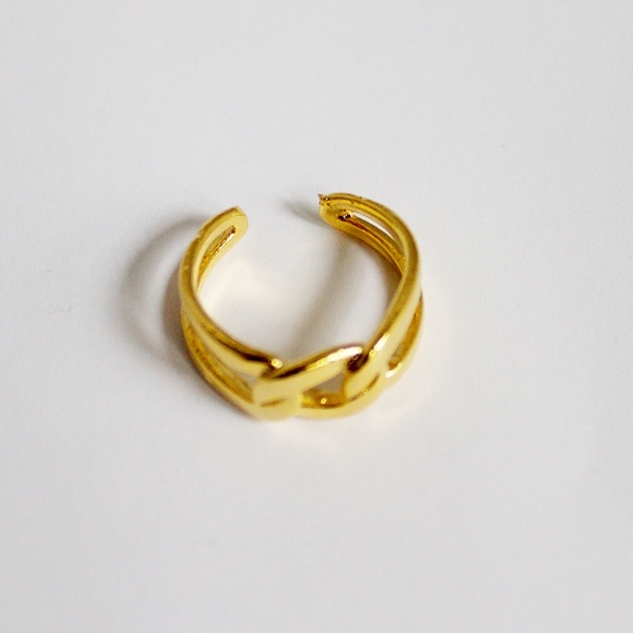Love knot Ring 24K Plated - Picture 5 of 11